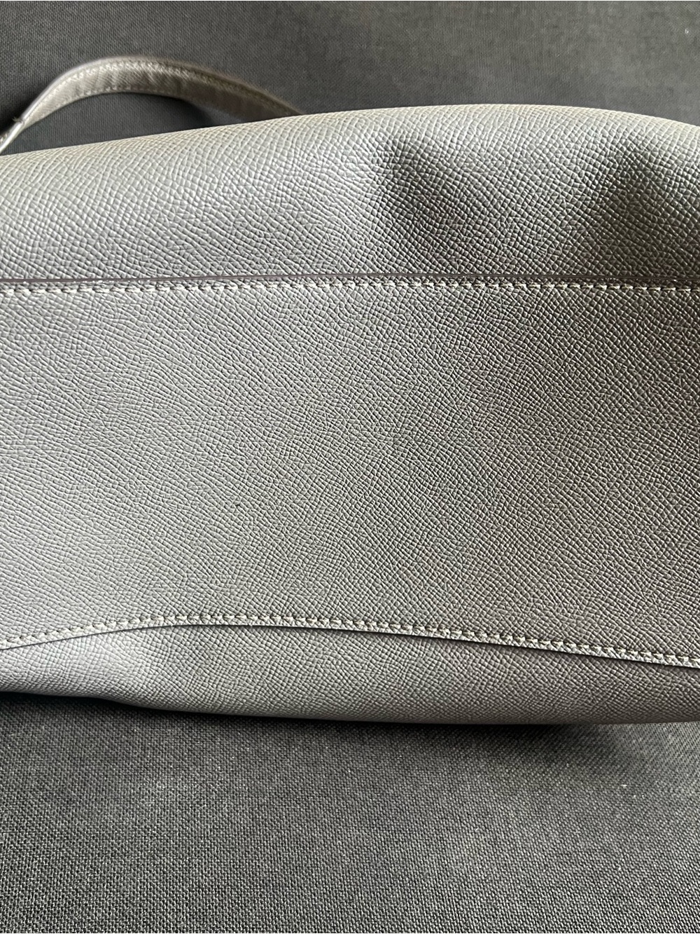 Coach Silver Metallic Leather Shoulder Bag - Picture 5 of 6